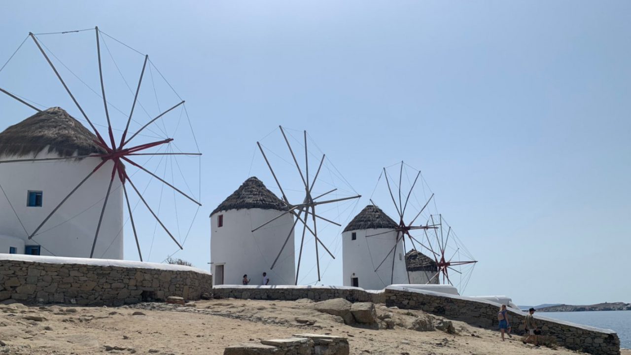 ミコノス島のカト・ミリ風車
